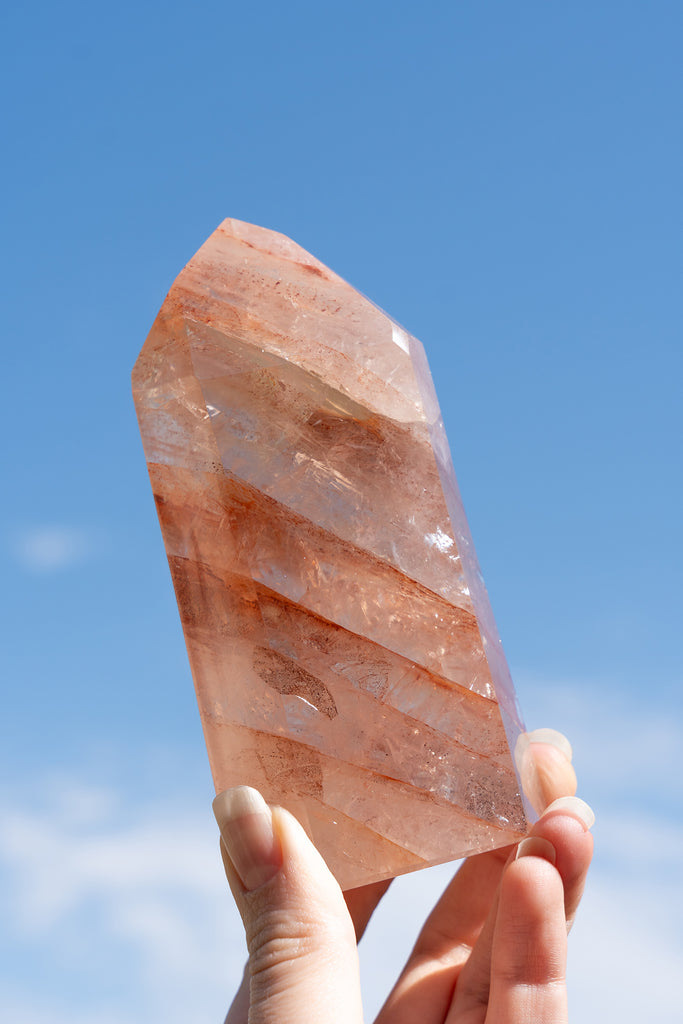 Fire Quartz Hematoid Quartz Point
