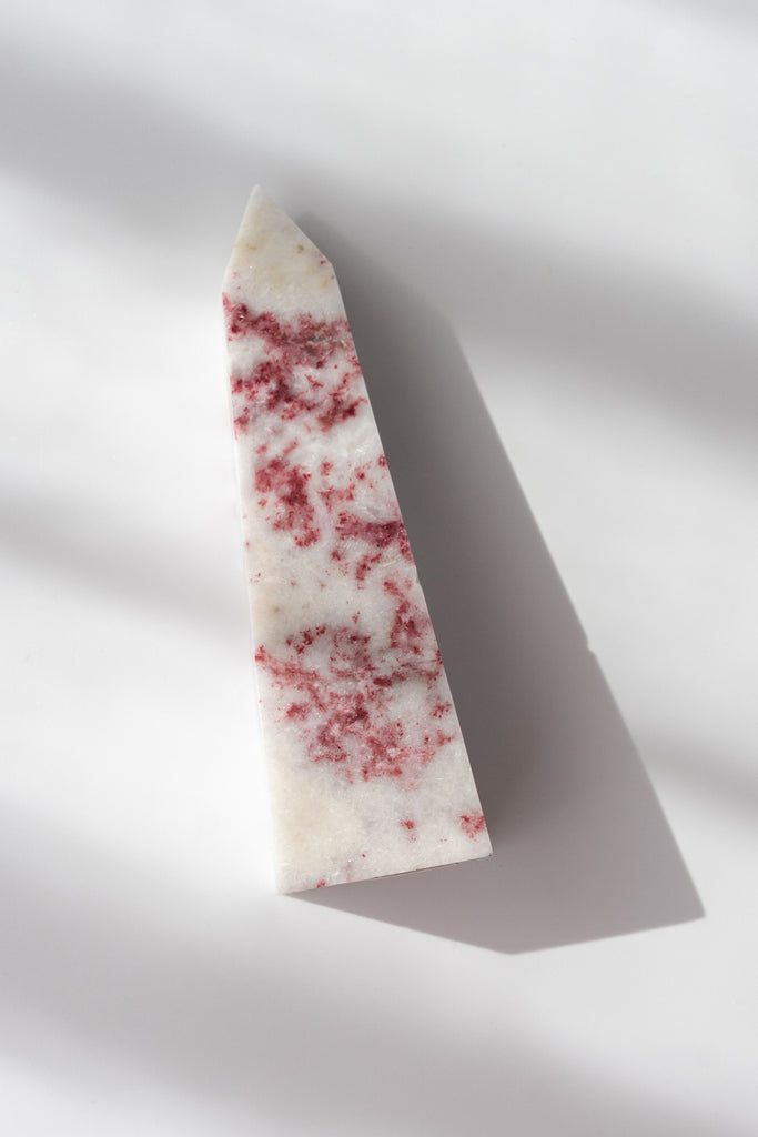 cinnabrite cherry blossom obelisk peru