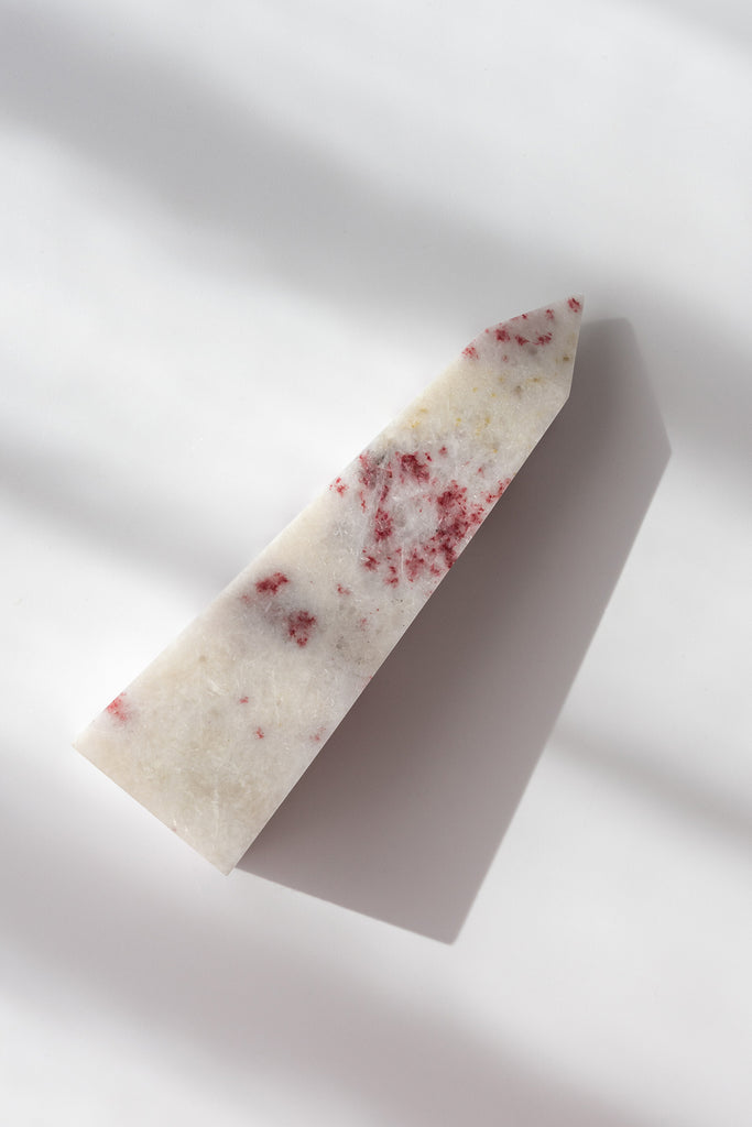 cinnabrite cherry blossom obelisk peru