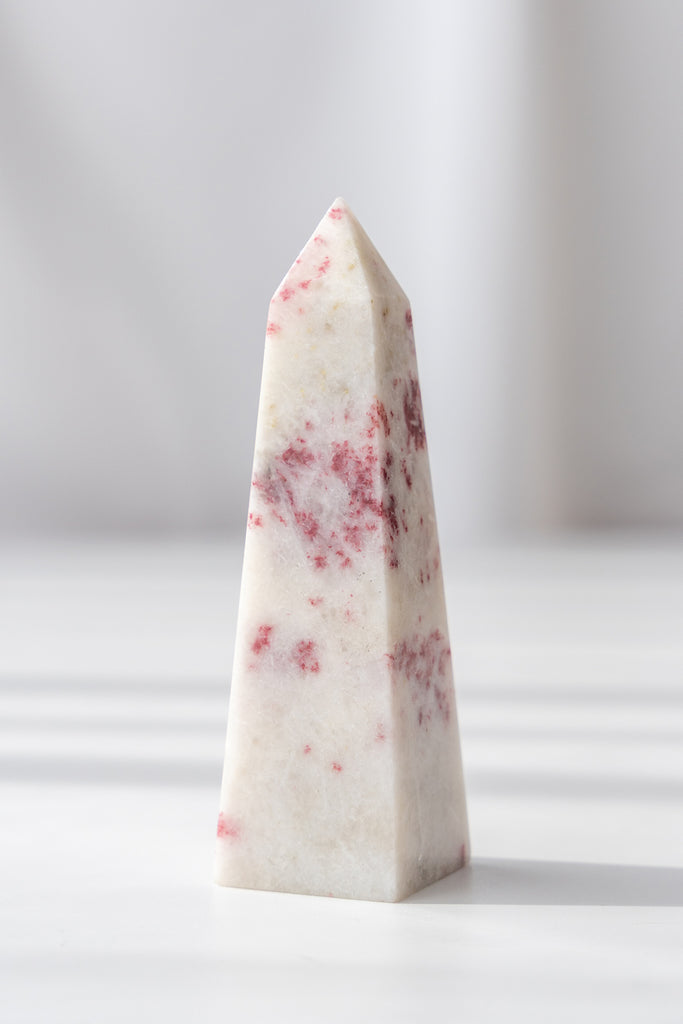 cinnabrite cherry blossom obelisk peru