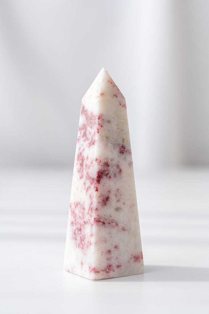cinnabrite cherry blossom obelisk peru