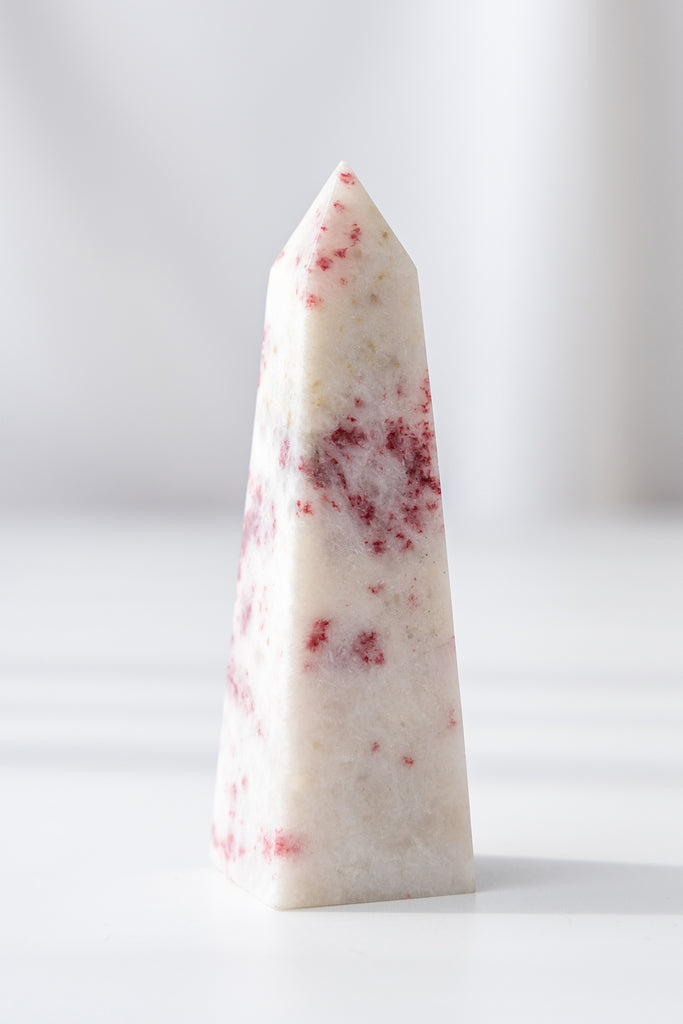 cinnabrite cherry blossom obelisk peru