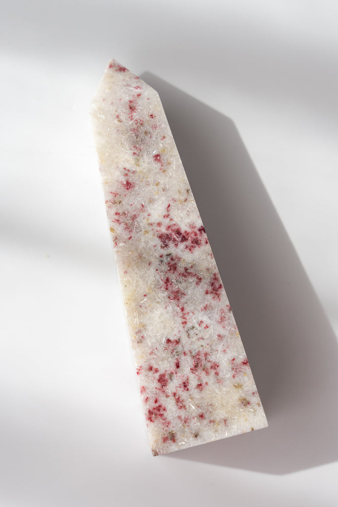 cinnabrite cherry blossom obelisk peru