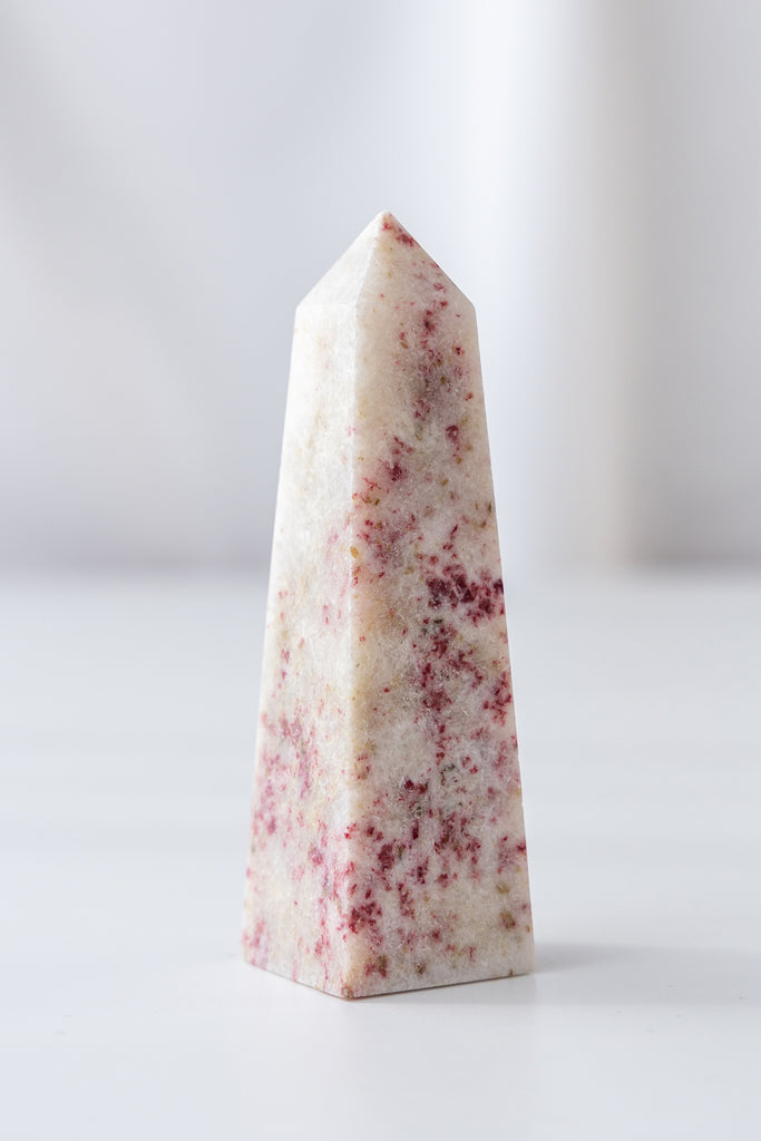 cinnabrite cherry blossom obelisk peru