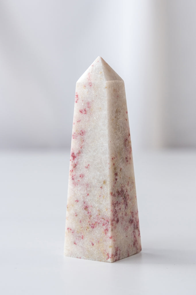 cinnabrite cherry blossom obelisk peru