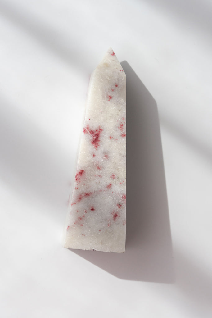 cinnabrite cherry blossom obelisk peru