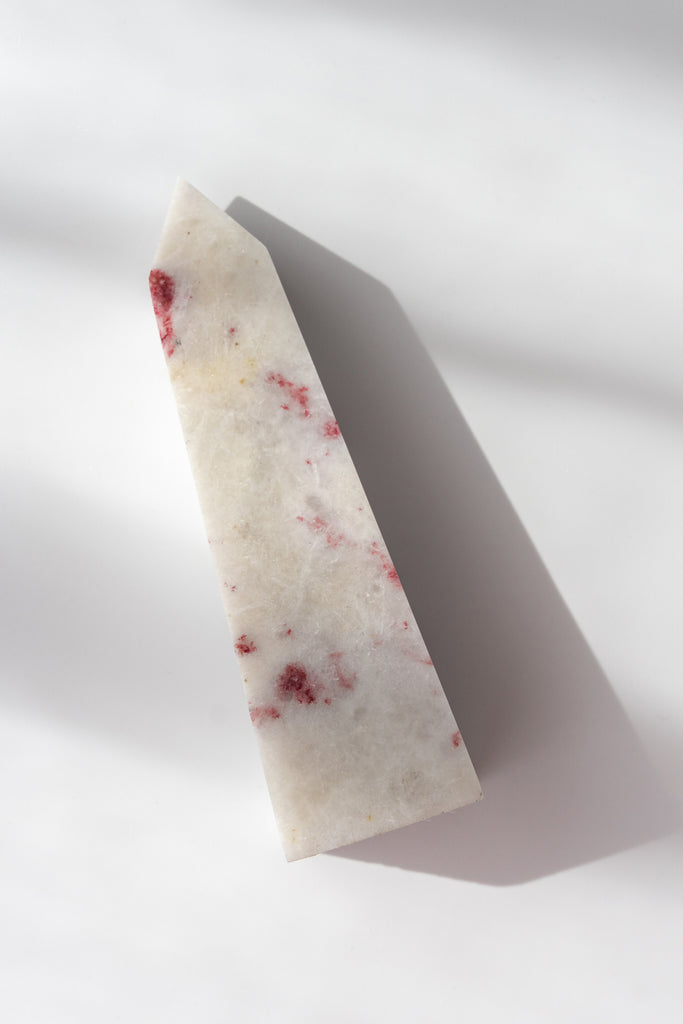 cinnabrite cherry blossom obelisk peru