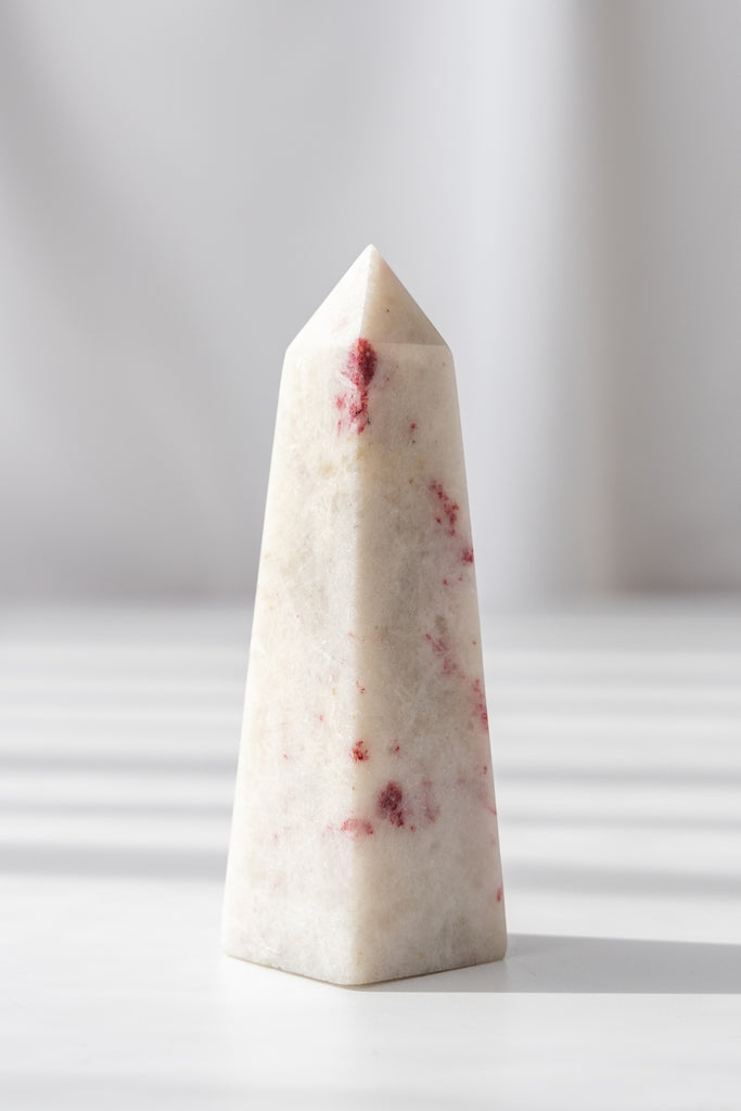 cinnabrite cherry blossom obelisk peru