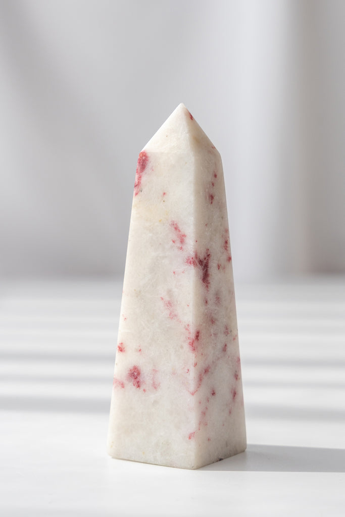 cinnabrite cherry blossom obelisk peru