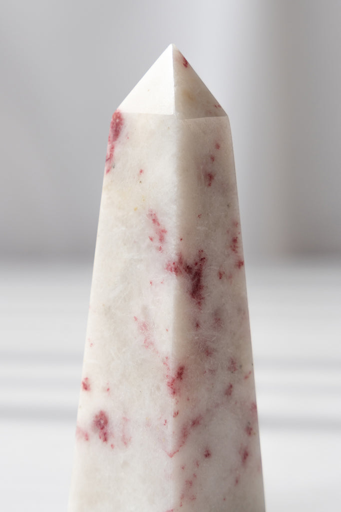 cinnabrite cherry blossom obelisk peru