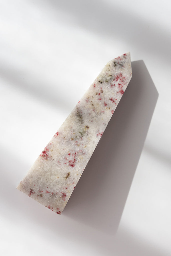 cinnabrite cherry blossom obelisk peru