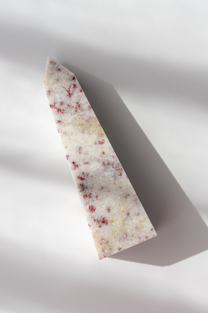 cinnabrite cherry blossom obelisk peru