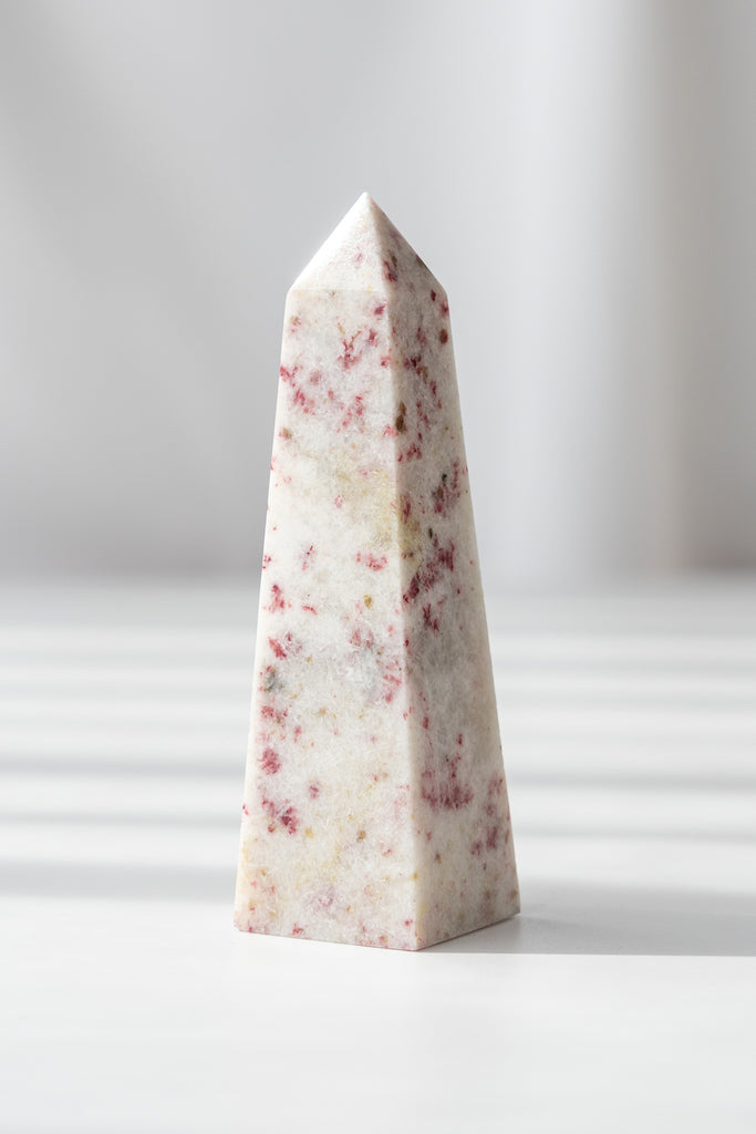 cinnabrite cherry blossom obelisk peru