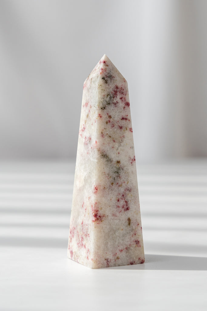 cinnabrite cherry blossom obelisk peru