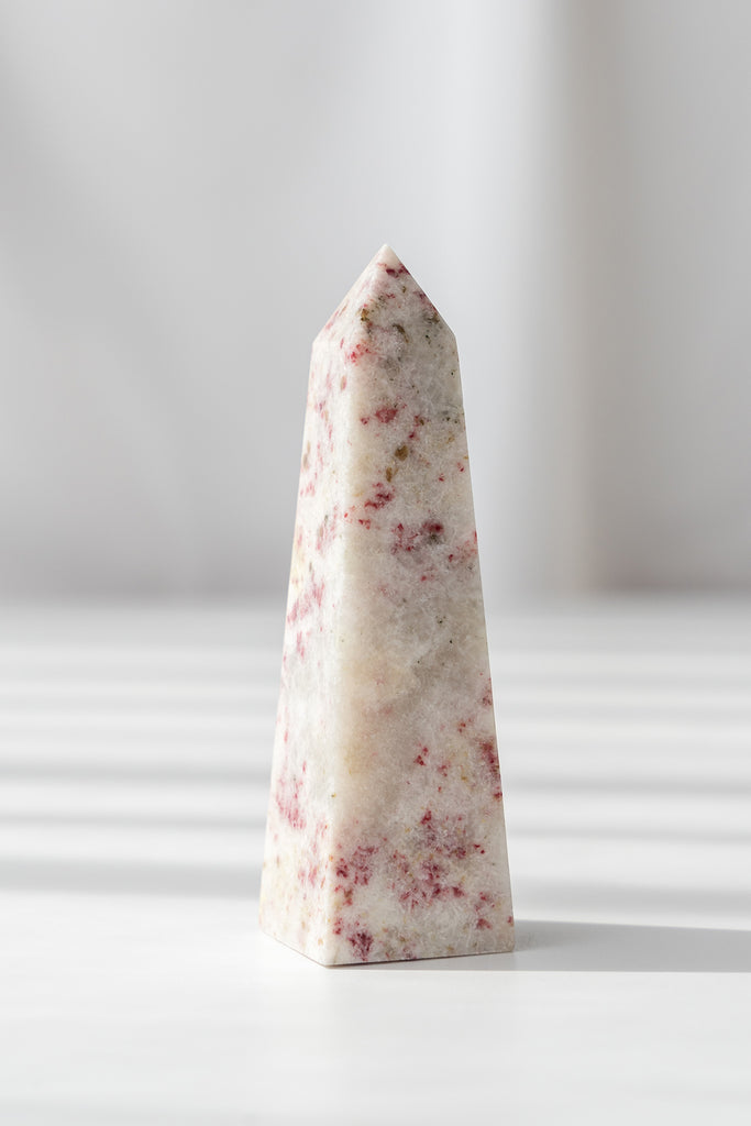 cinnabrite cherry blossom obelisk peru