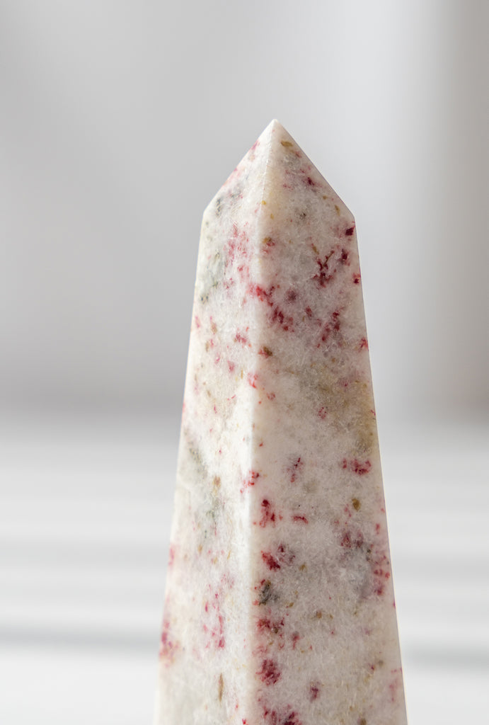 cinnabrite cherry blossom obelisk peru