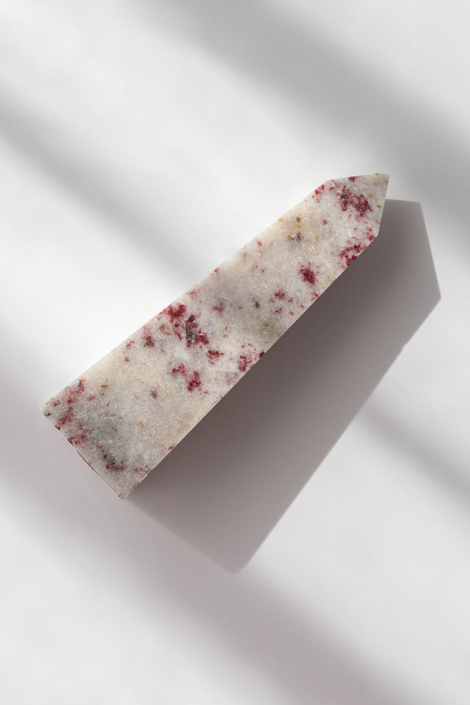 cinnabrite cherry blossom obelisk peru