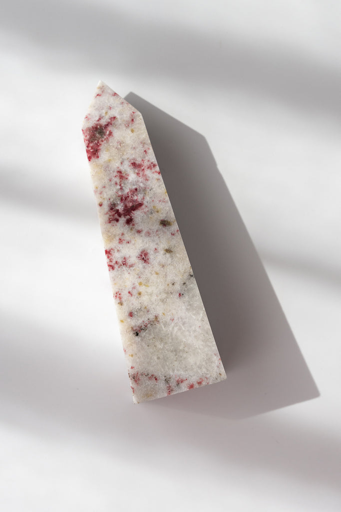 cinnabrite cherry blossom obelisk peru