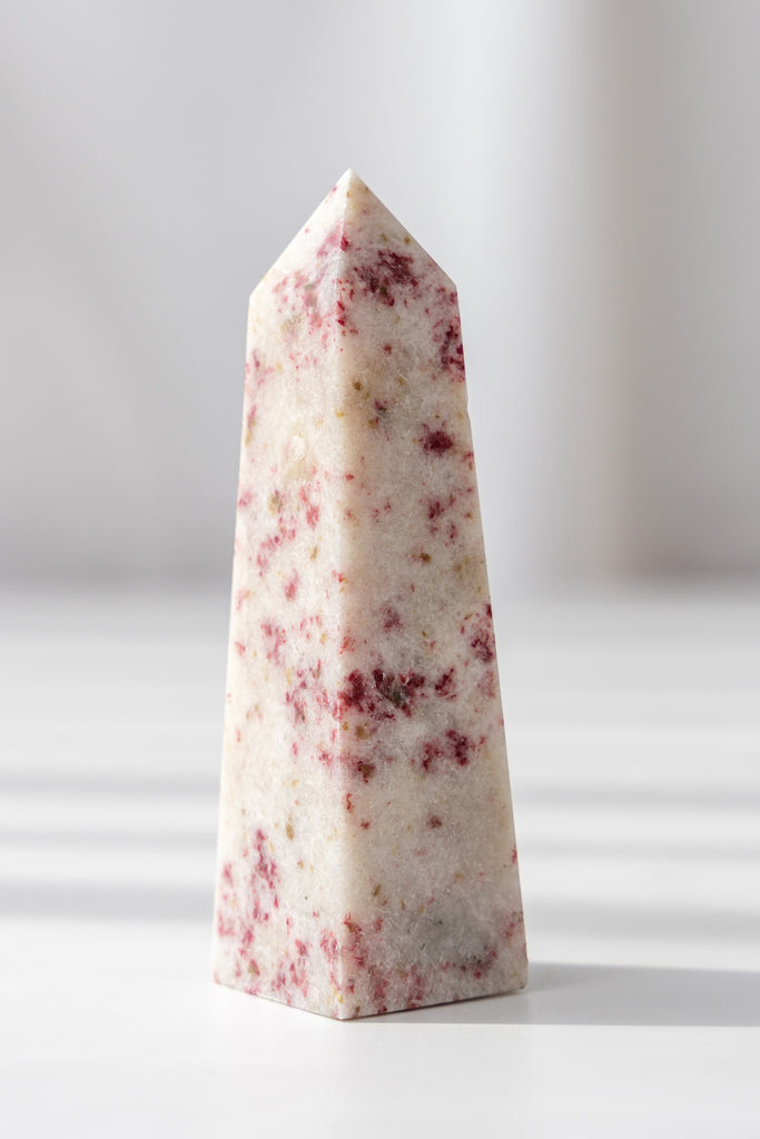 cinnabrite cherry blossom obelisk peru