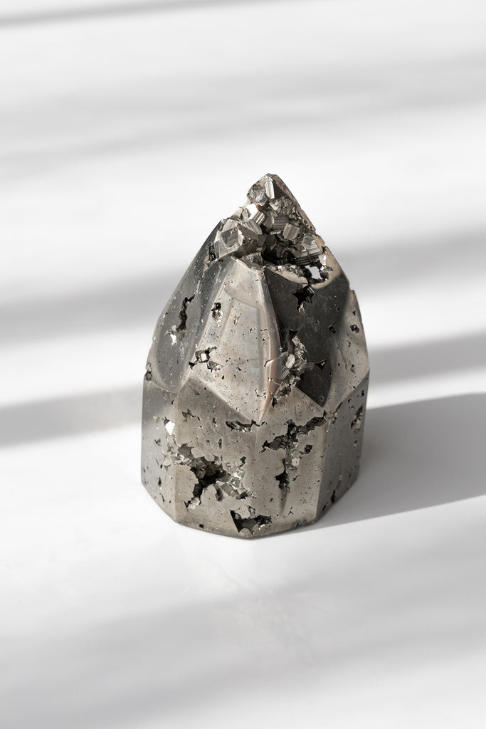 aaa peruvian pyrite obelisk