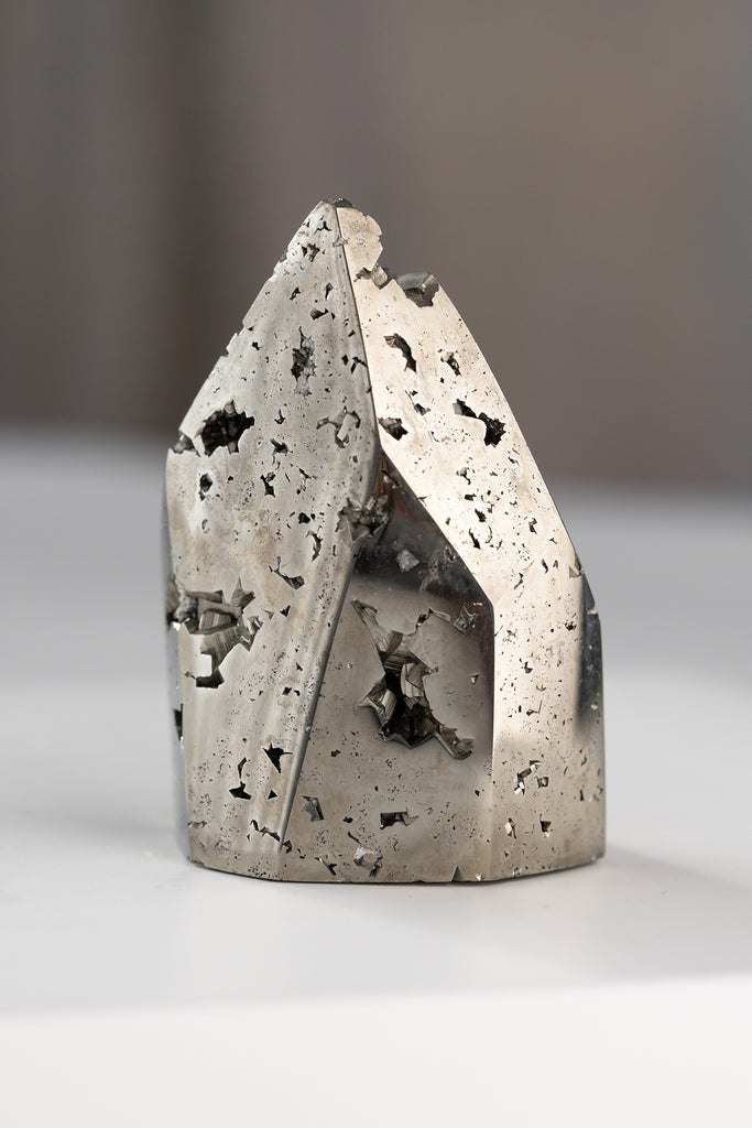 aaa peruvian pyrite obelisk