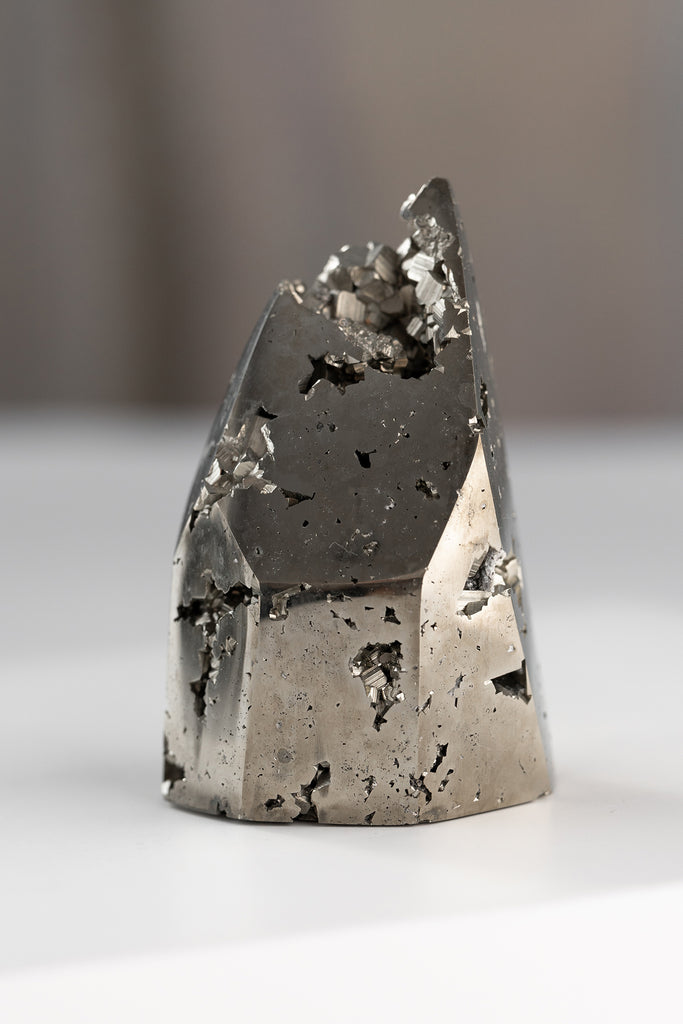 aaa peruvian pyrite obelisk