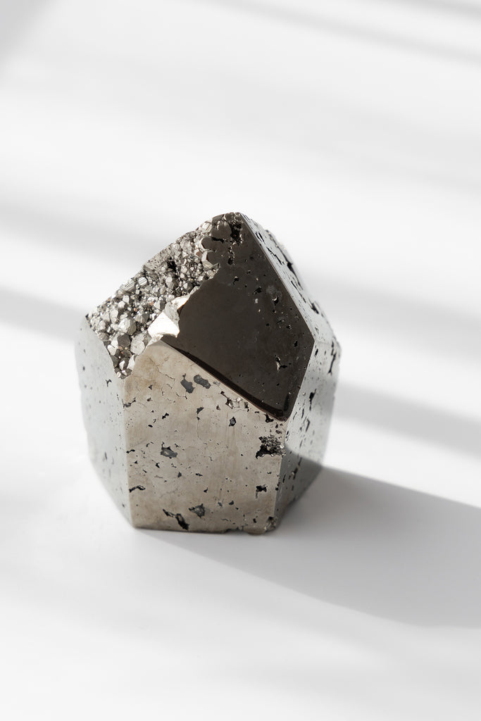 peruvian pyrite point freeform