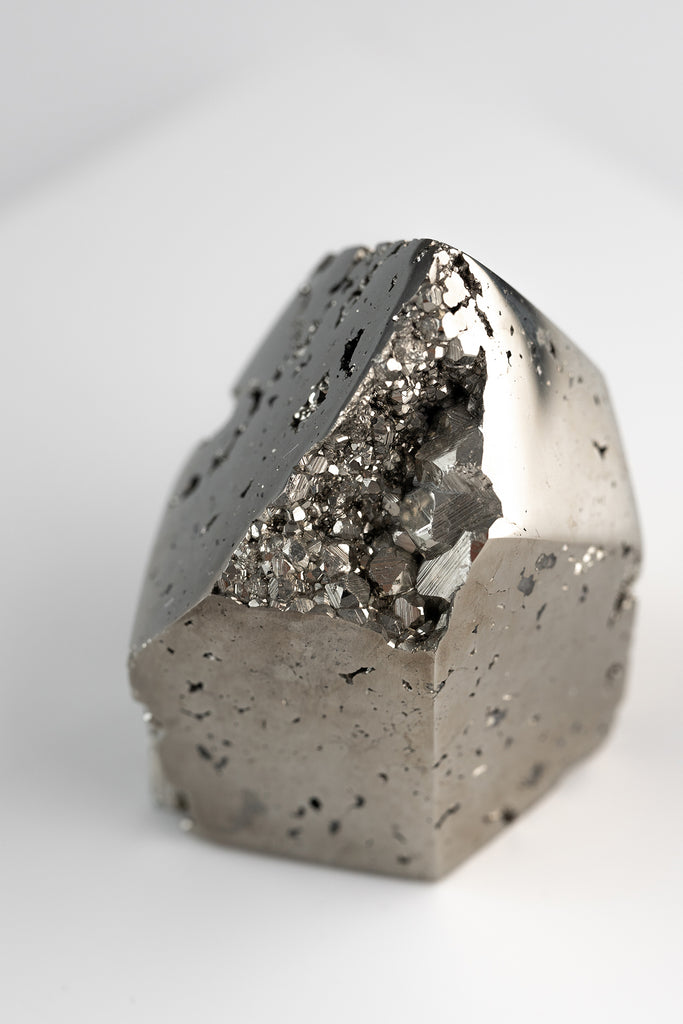 peruvian pyrite point freeform