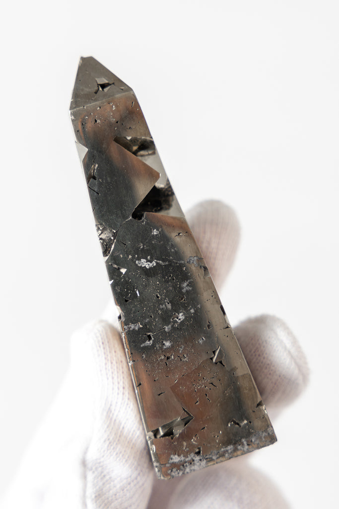 aaa peruvian pyrite obelisk