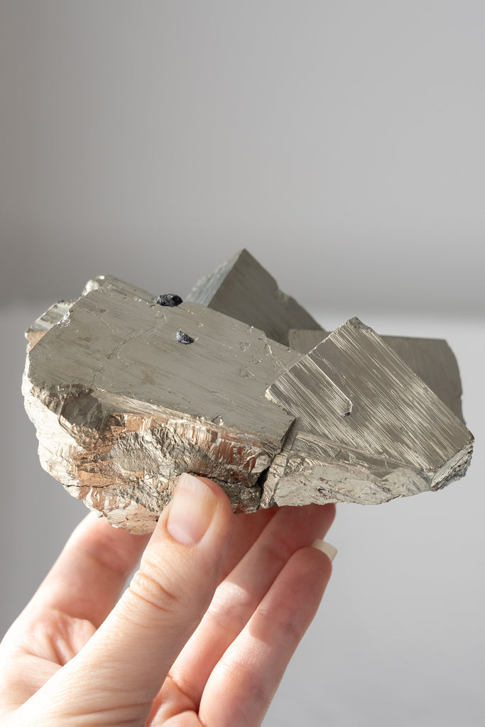 cubic pyrite cluster rare