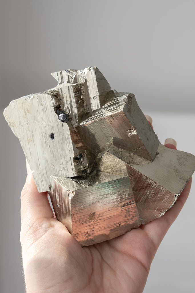 cubic pyrite cluster rare
