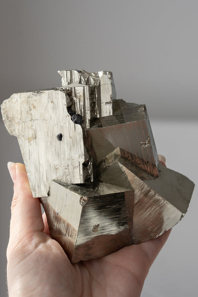 cubic pyrite cluster rare
