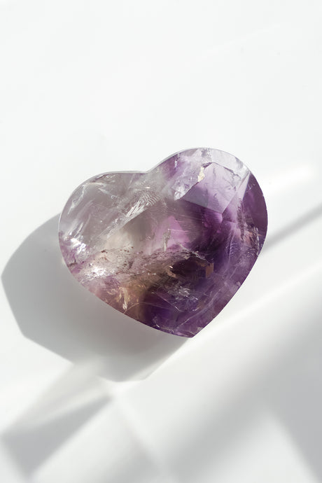 Ametrine Faceted Heart Brazil