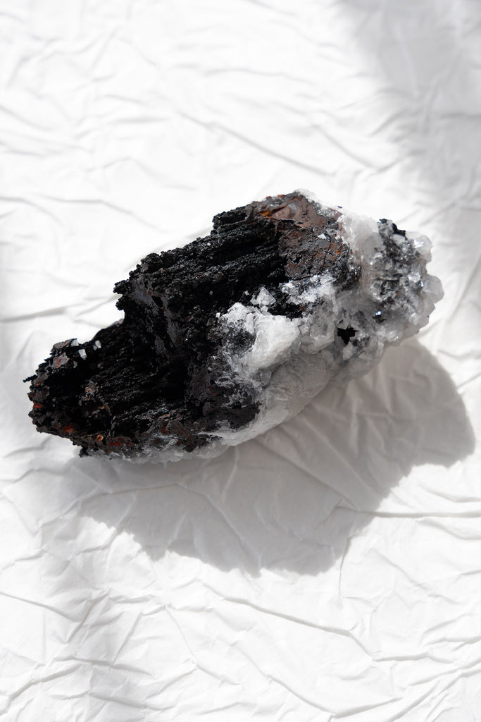 Goethite with Calcite specimen