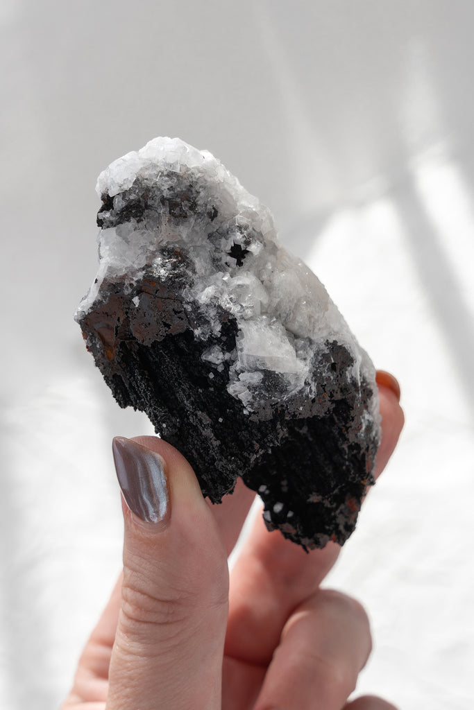 Goethite with Calcite specimen