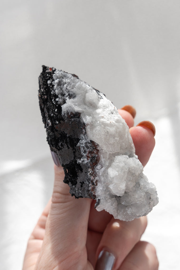 Goethite with Calcite specimen