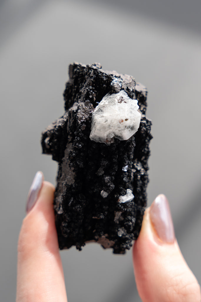 Goethite with Calcite specimen