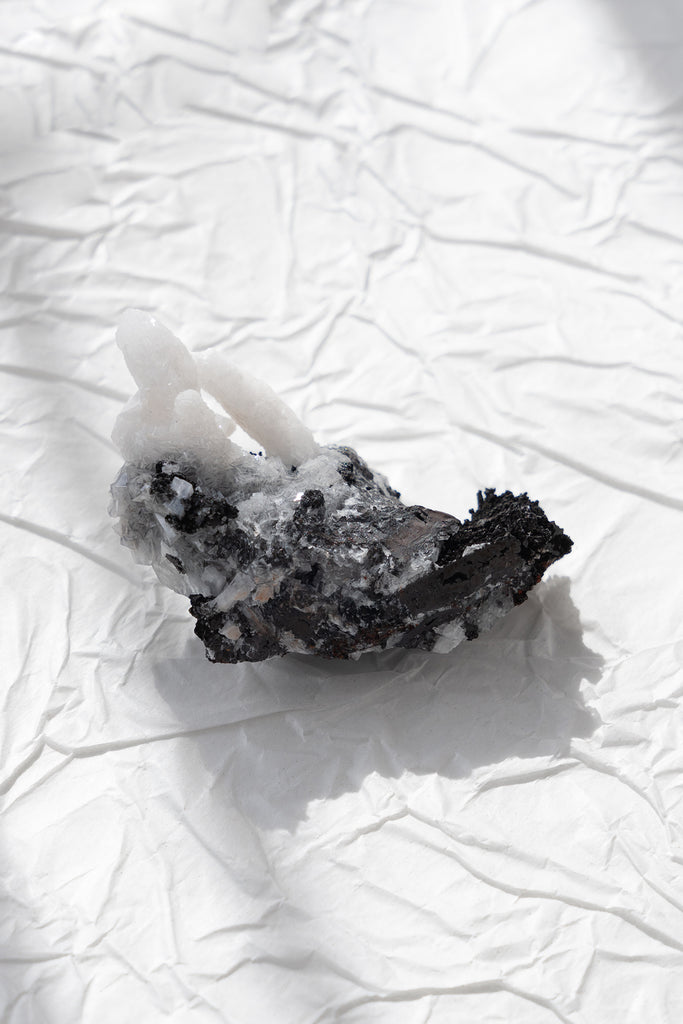 Goethite with Calcite specimen