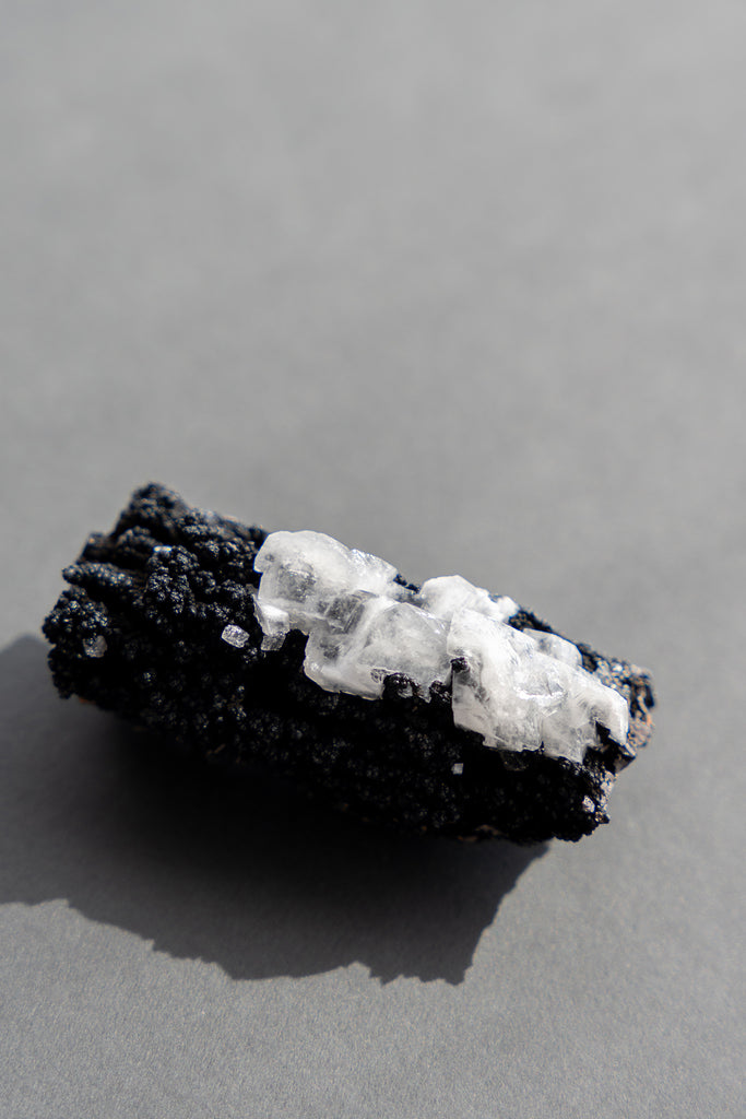 Goethite with Calcite specimen