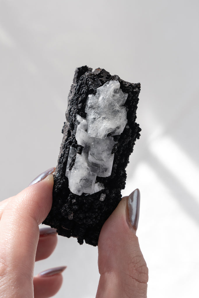 Goethite with Calcite specimen