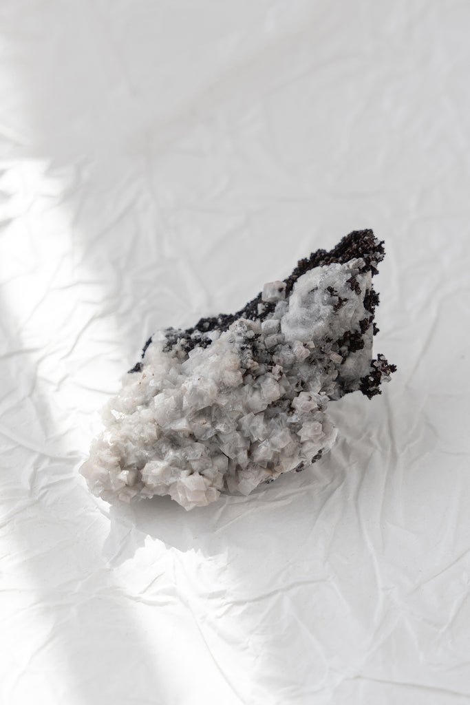 Goethite with Calcite specimen