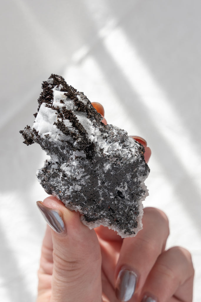 Goethite with Calcite specimen