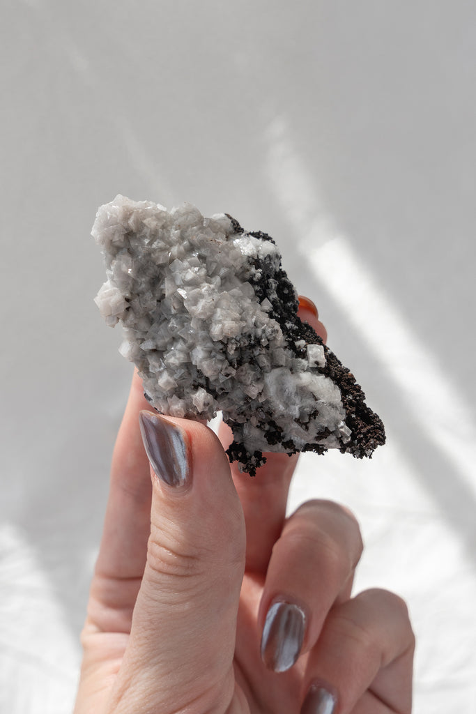 Goethite with Calcite specimen