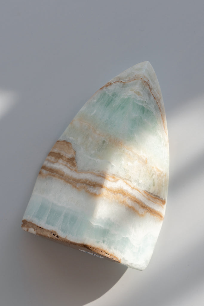 Caribbean Blue Calcite freeform