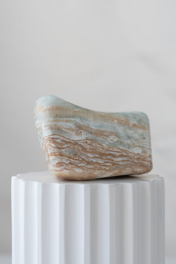 Caribbean Blue Calcite freeform