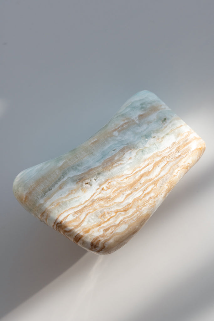 Caribbean Blue Calcite freeform