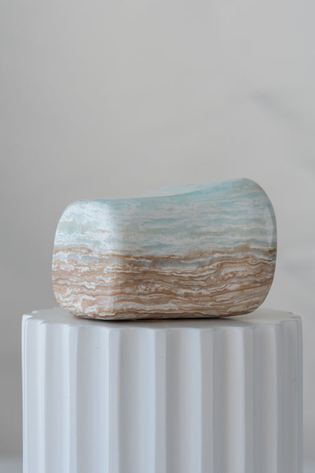 Caribbean Blue Calcite freeform