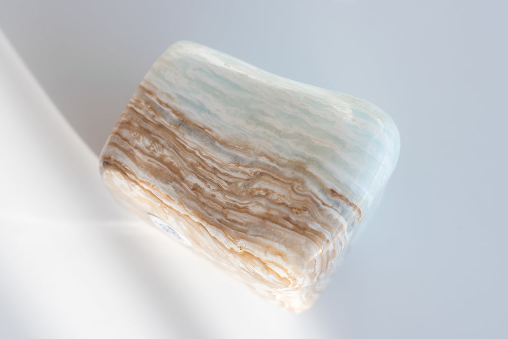 Caribbean Blue Calcite freeform