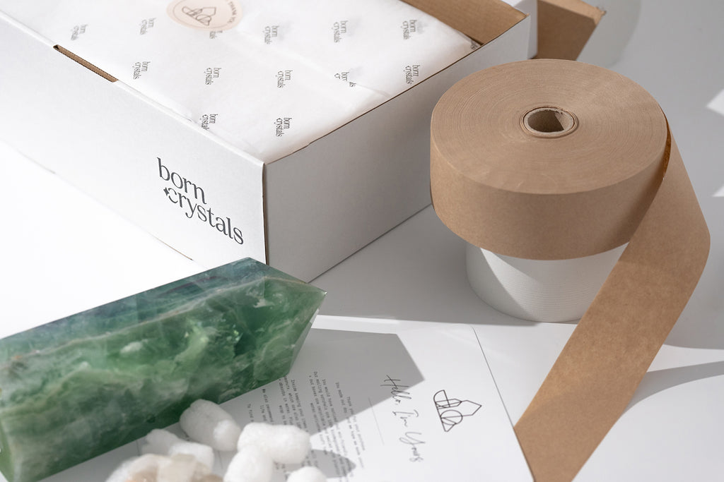 Crystal online store sustainable packaging