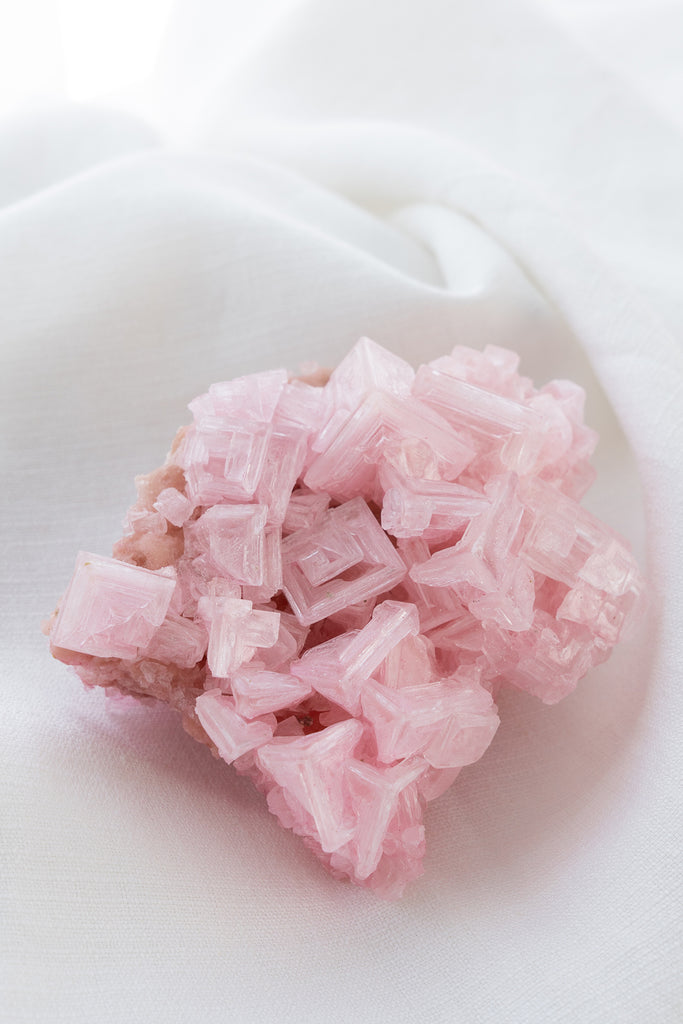Pink Halite Cluster